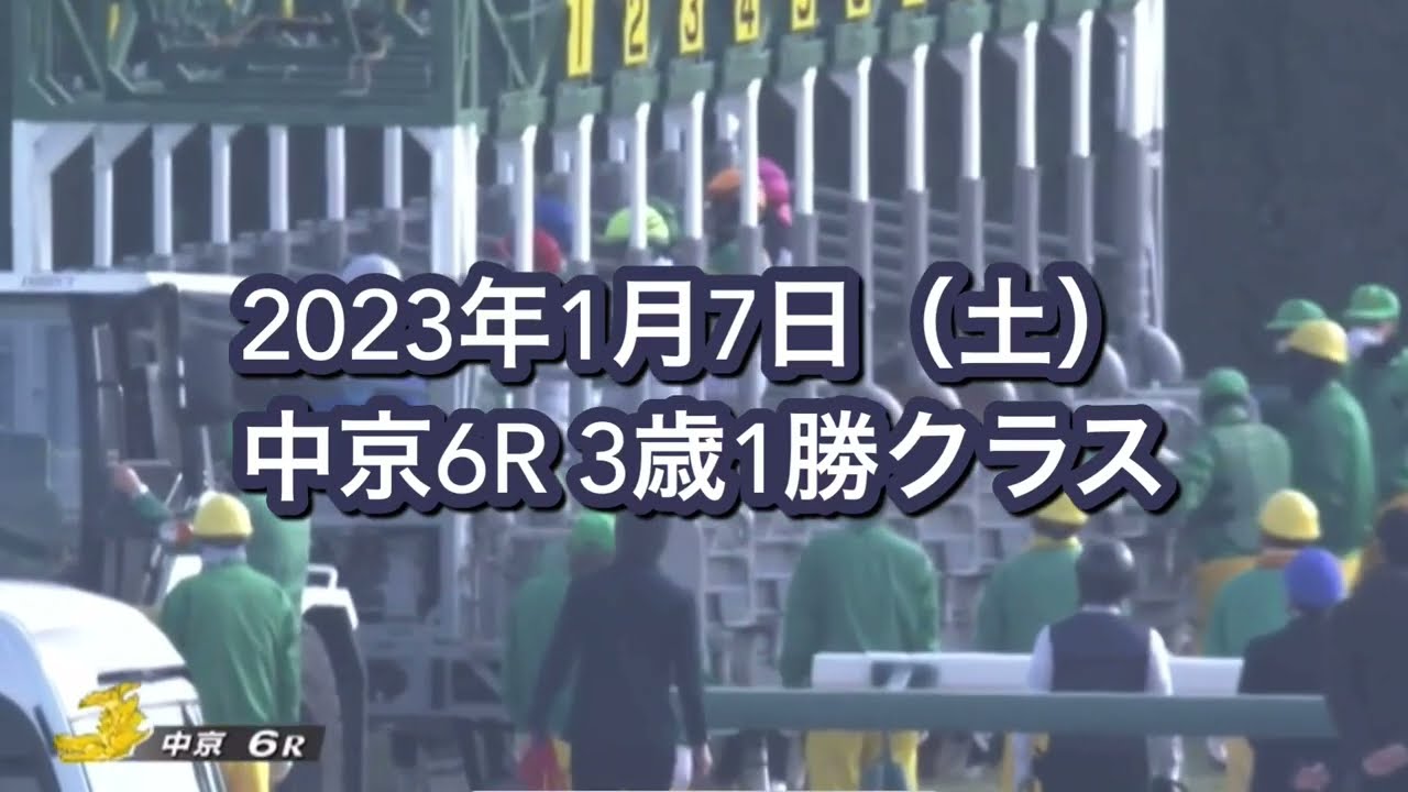 2023年1月7日（土）中京6R 3歳1勝クラスレース映像【プロトポロス】