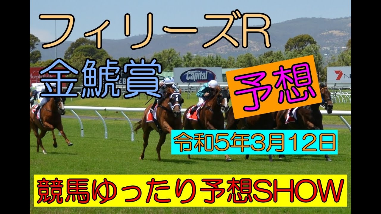 競馬ゆったり予想SHOW【フィリーズR・金鯱賞】