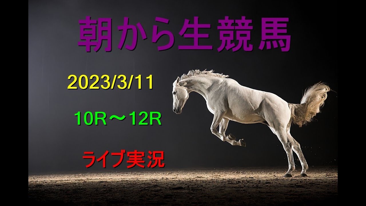 【競馬実況】朝から生競馬　ライブ配信　（中京→阪神→中山）Horse Racing Commentary