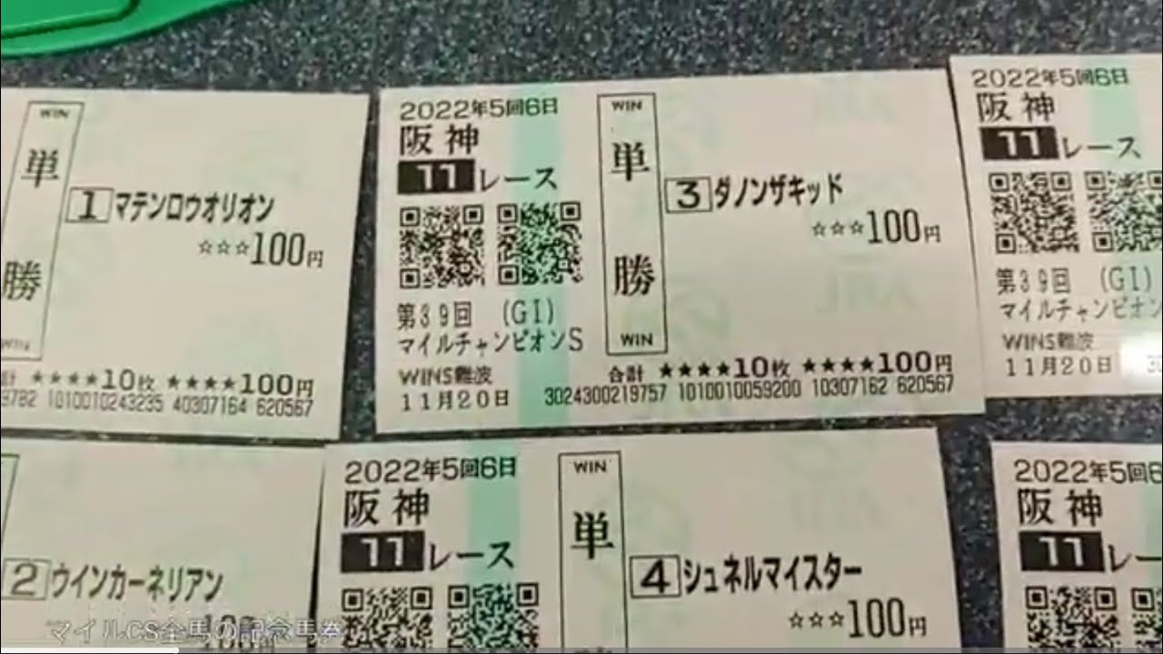 マイルCS全馬のG1記念馬券とソダシ応援馬券