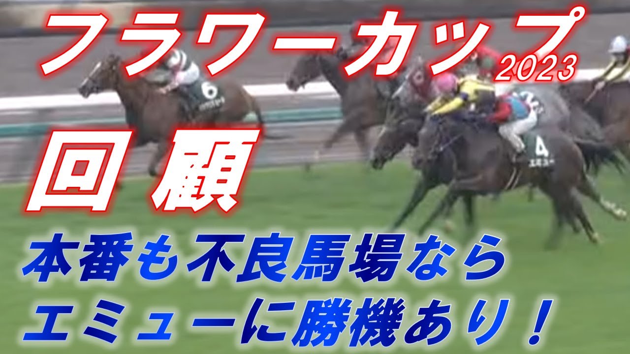 フラワーカップ2023　回顧　エミューは桜花賞で一発もある！！不良馬場を制したデムーロ騎手の好騎乗を解説！！　元馬術選手のコラム【競馬】