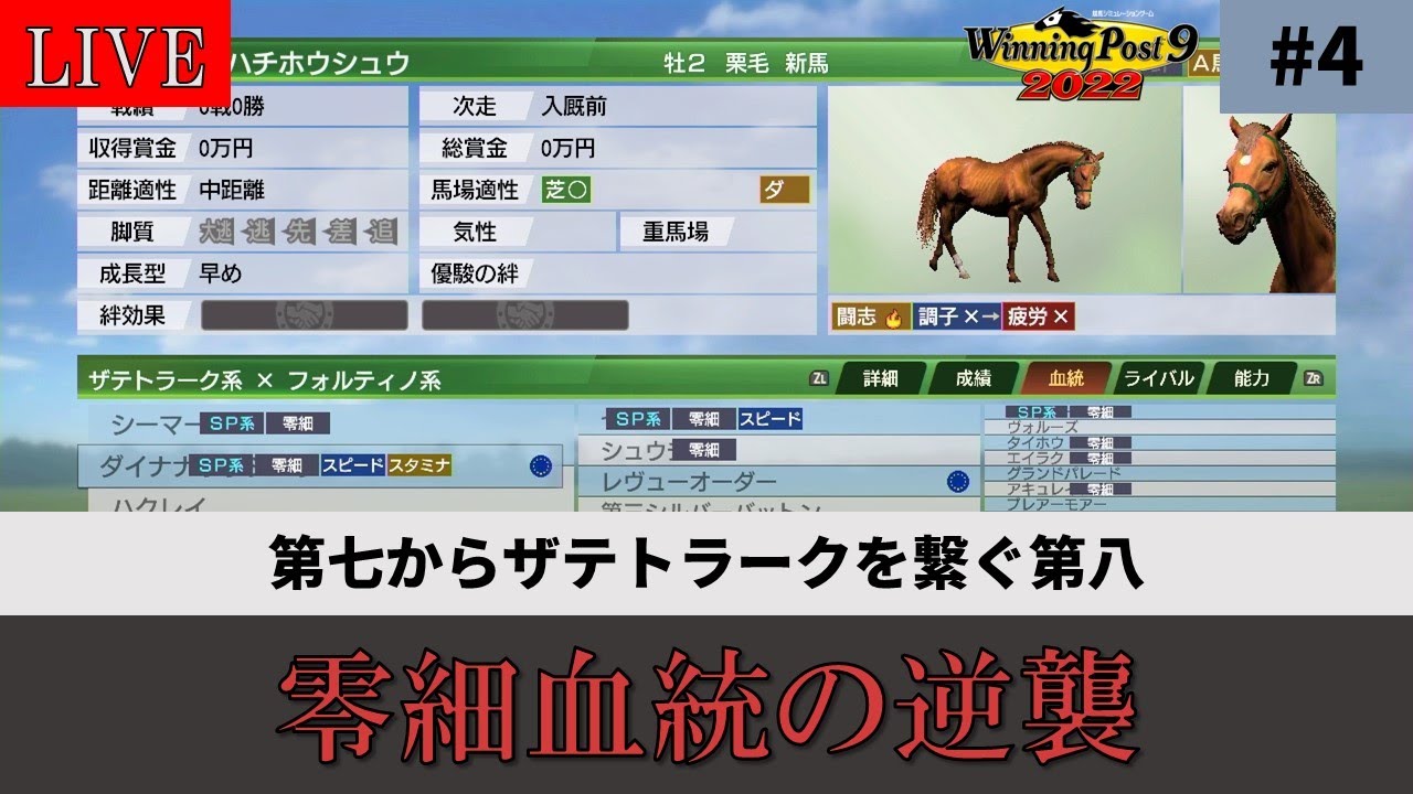 【ウイニングポスト9 2022】#4（79年～） 零細血統の逆襲