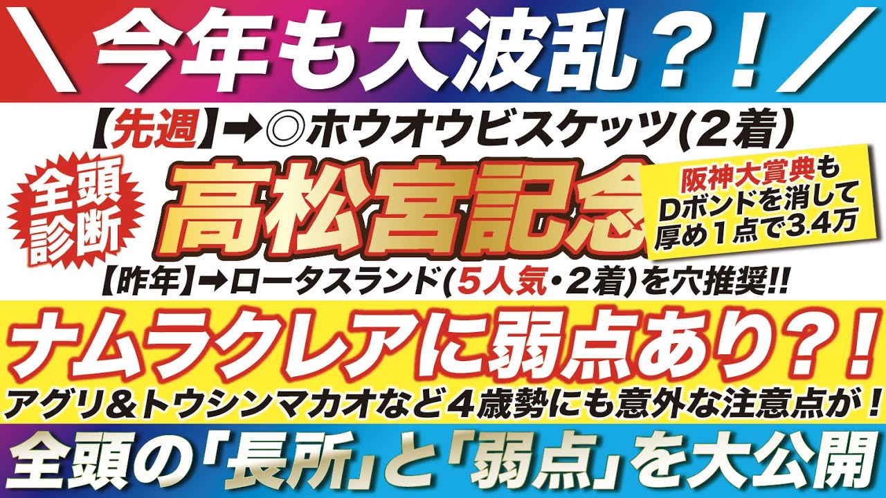 高松宮記念 2023【予想】ナムラクレアに弱点あり？！新星アグリにも注意点が！全頭診断で各馬の「長所」と「弱点」を大公開！