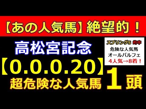 高松宮記念 2023 【危険な人気馬 】＆【穴馬】好走パターン