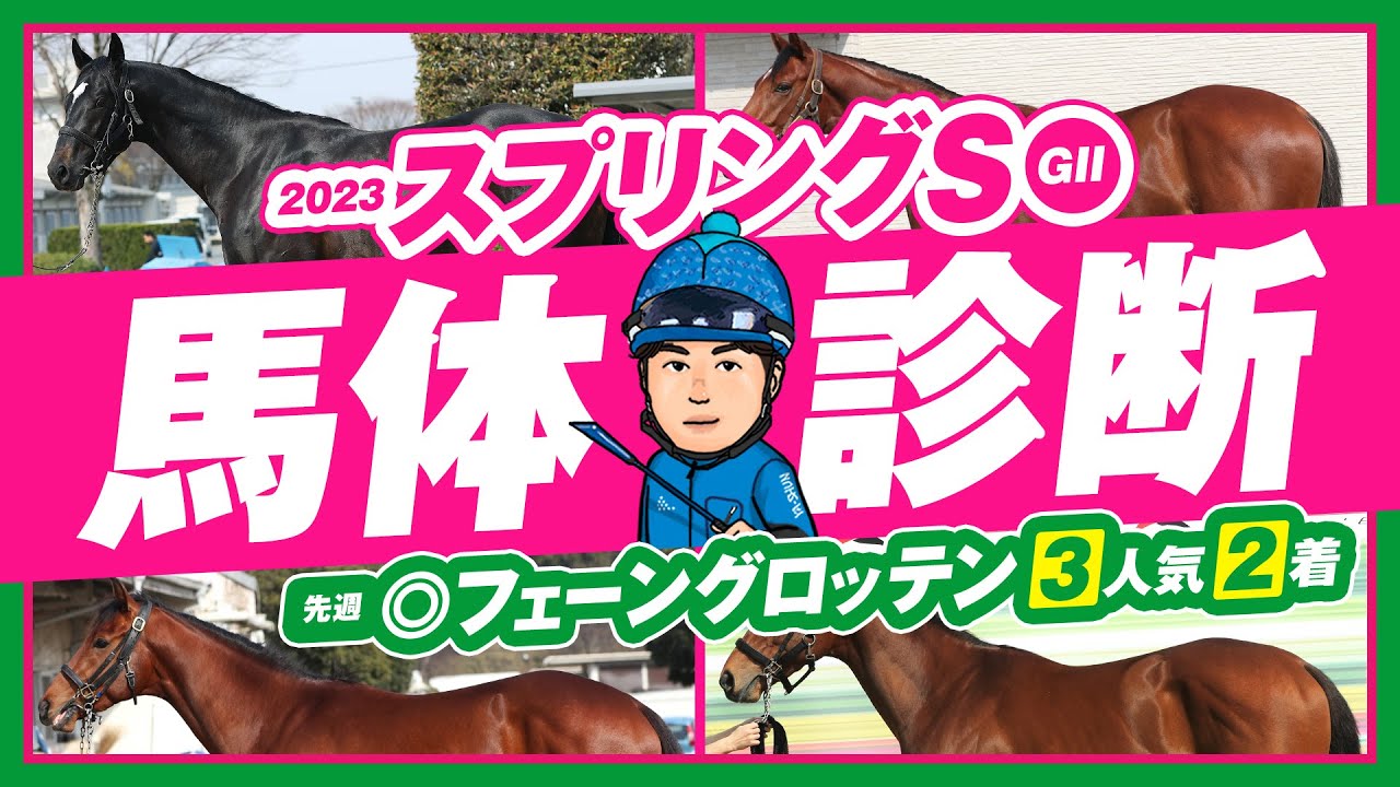 【スプリングS 2023】先週は◎イチオシ馬と★特注馬がW好走！春のクラシック戦線の命運も馬体で見抜く！某大手牧場の元スタッフが見抜く重賞馬体診断！重賞フォトパドック【競馬予想】