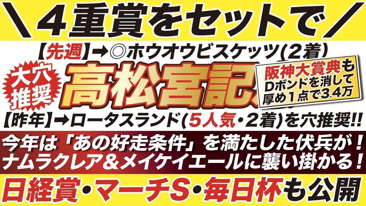 高松宮記念 2023【予想】昨年は「５人気」で２着のロータスランドを穴推奨！今年は「あの好走条件」を満たした伏兵が！ナムラクレアとメイケイエールに襲い掛かる！