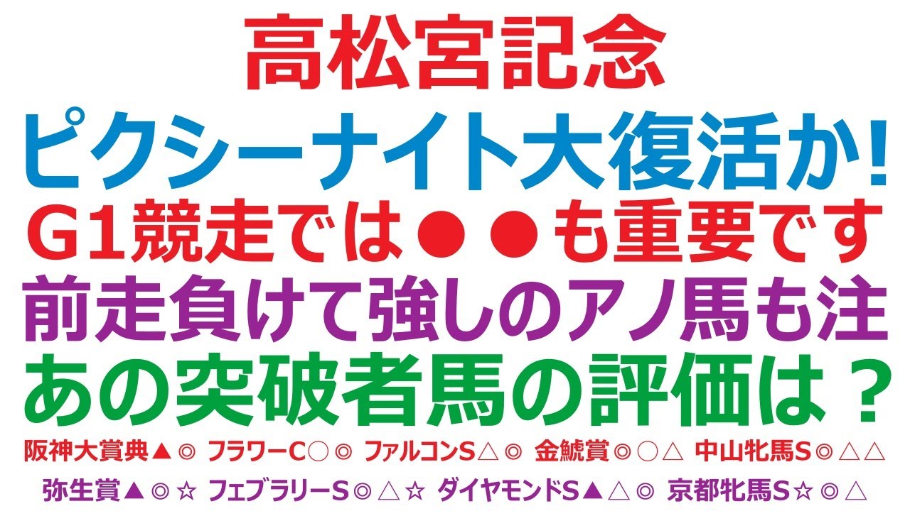 高松宮記念2023予想　ピクシーナイト、大復活か！ 立ちはだかるのはナムラクレア？ アグリ？