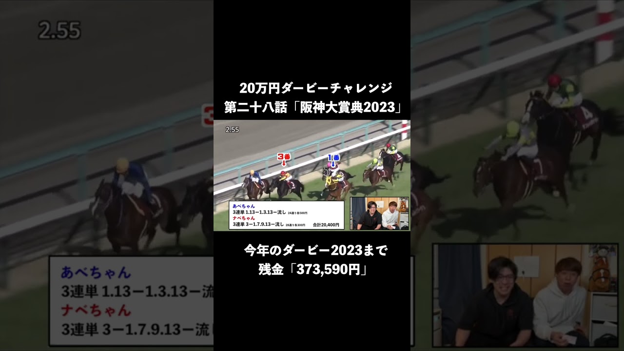最後の直線に全てをかける2人【阪神大賞典2023】【20万ダービーチャレンジ第二十八話】
