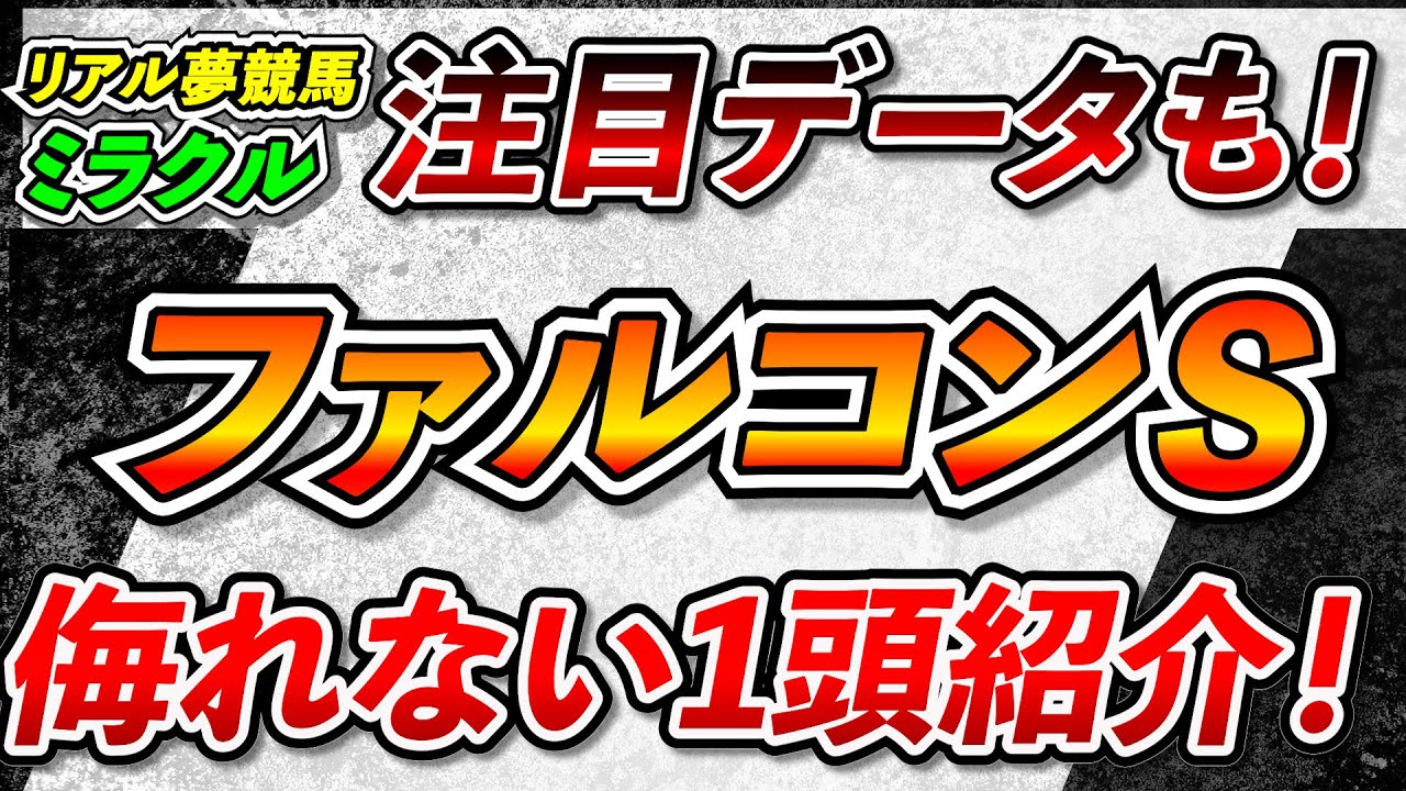 【ファルコンS2023】侮れない一頭！重要データ有　＃ファルコンステークス　#阪神大賞典 #スプリングステークス  #フラワーカップ ＃競馬　＃競馬予想　＃ミラクル