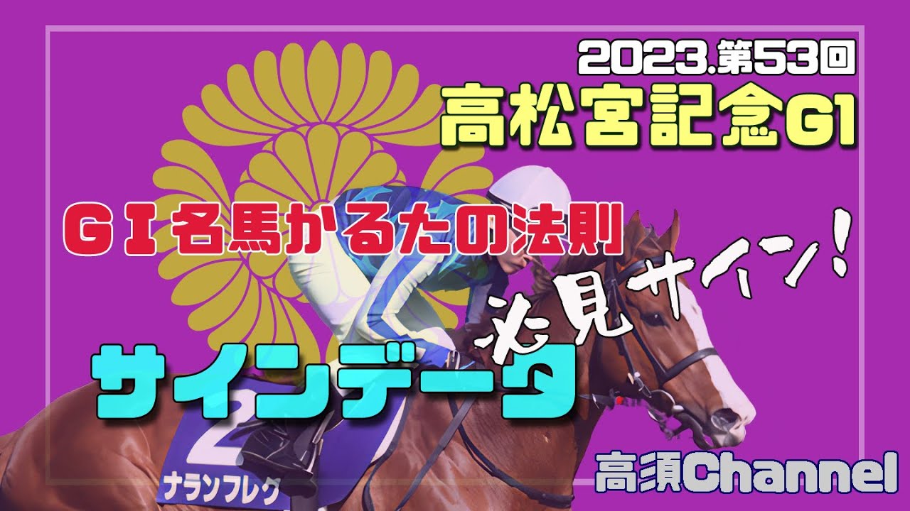 2023高松宮記念/G1名馬かるたのパターンサイン　631