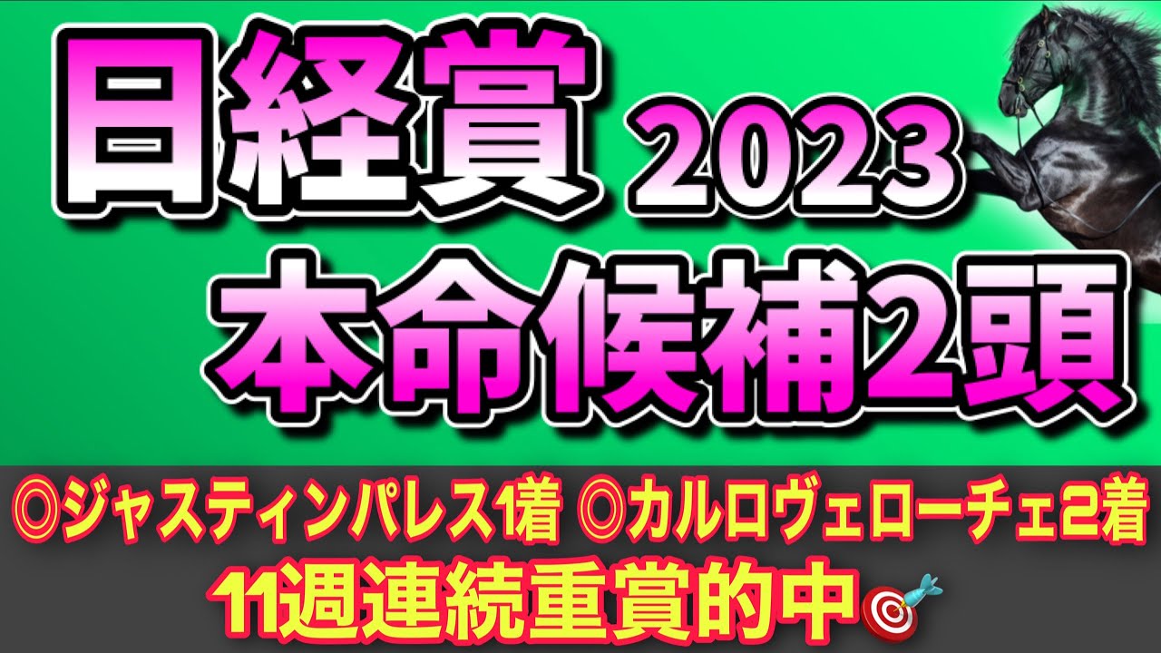 【日経賞2023◎本命候補2頭】12週連続重賞的中へ🔥