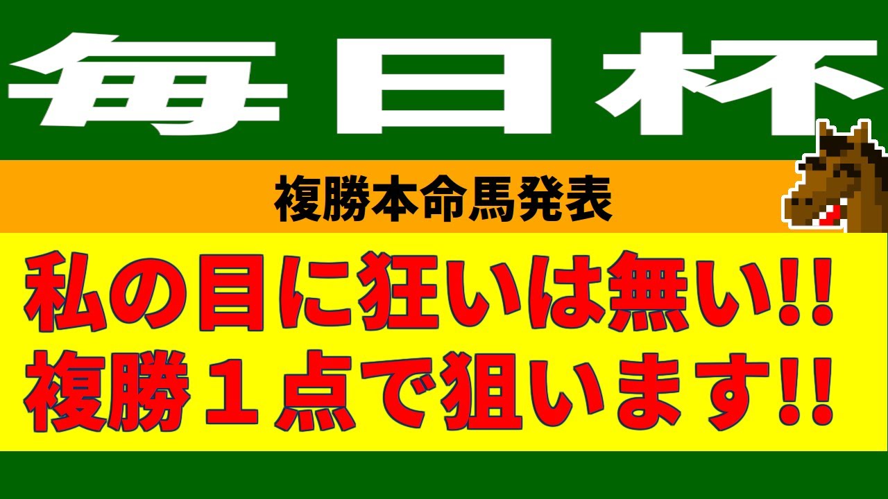 毎日杯2023競馬予想