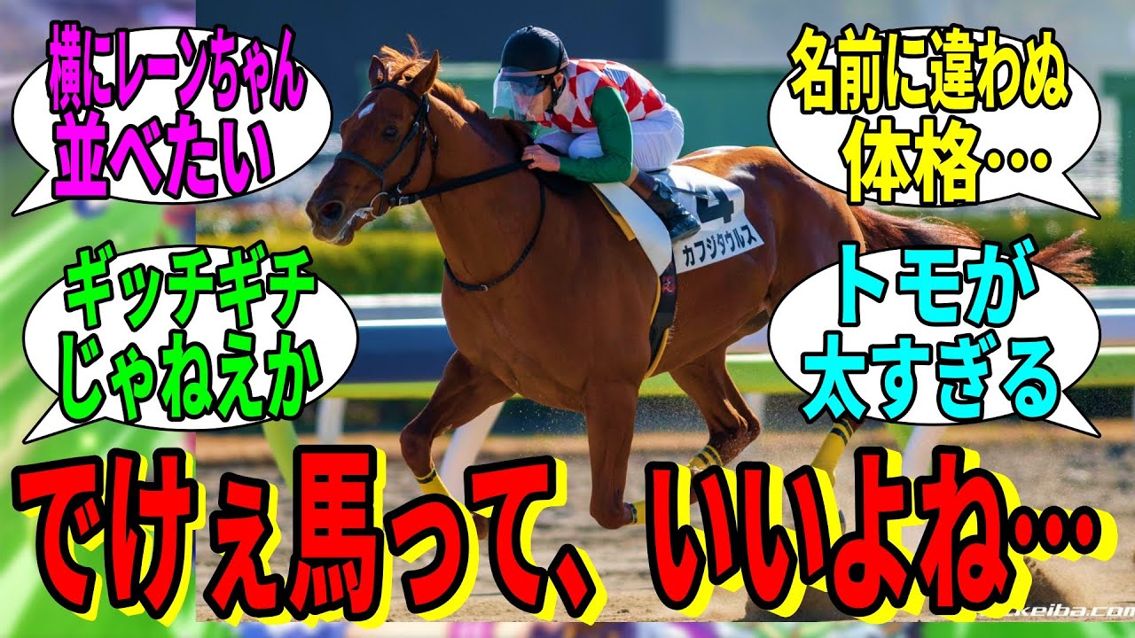 【競馬の反応集】「でかい馬っていいよね……」に対する視聴者の反応集