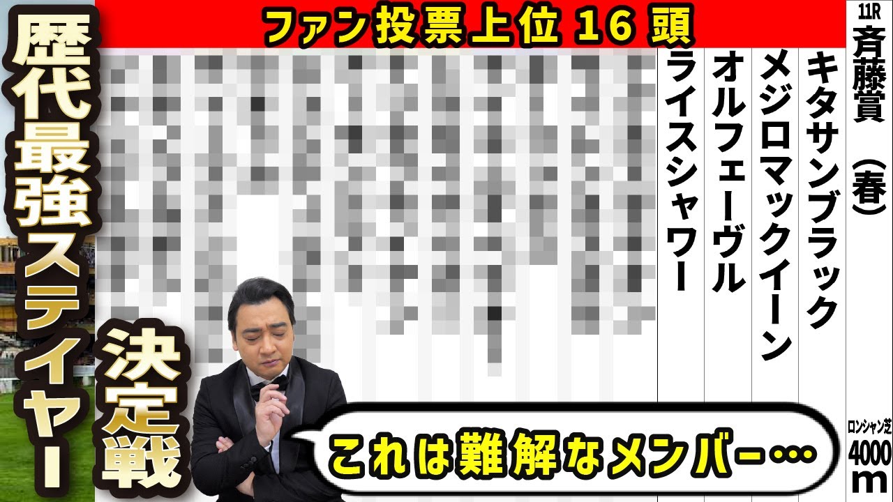 【妄想ドリームレース】歴代最強ステイヤーはどの馬⁉︎ファン投票上位16頭を発表！