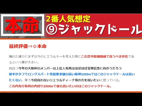 【大阪杯2023】『◎好機到来』今年のレーステーマに合致！この馬たちを上位評価！