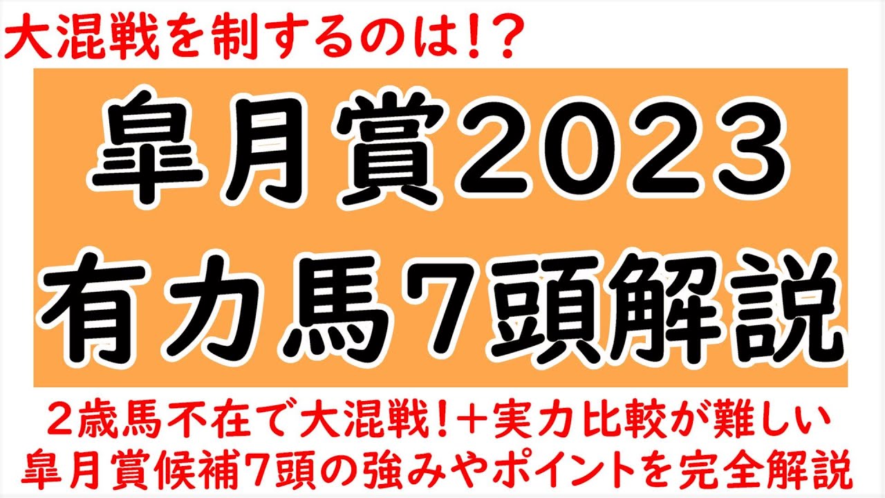 今年は大混戦！皐月賞2023有力馬7頭解説！各馬の強みや過去レースを完全解説！【皐月賞2023】