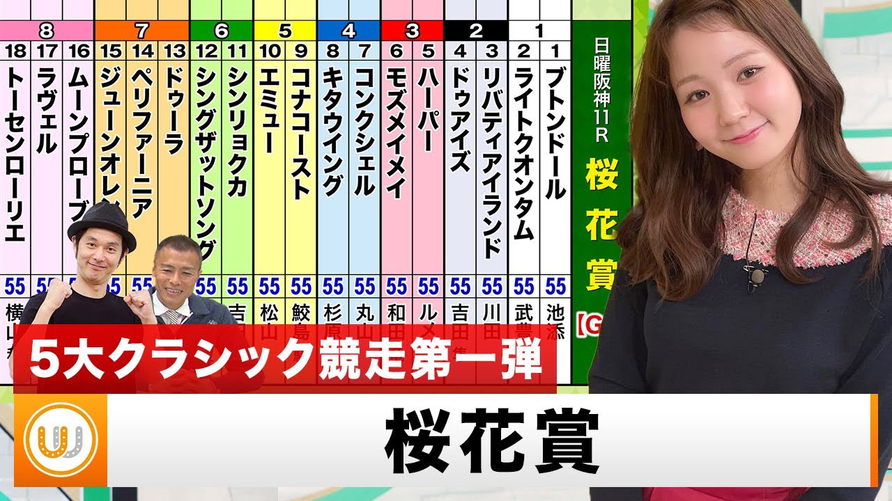 【桜花賞】5大クラシック競走第一弾をガチ予想『キャプテン渡辺の自腹で目指せ100万円！』冨田有紀＆虎石晃｜4月8日（土）16:15頃〜 LIVE配信