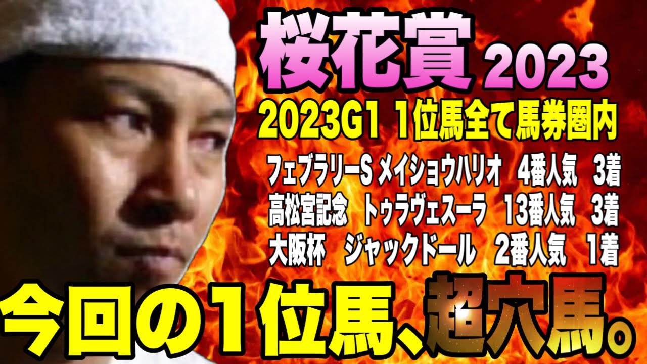【桜花賞2023】超大穴馬　指名！　2023 G1レース全て1位馬は、馬券圏内《大阪杯1位ジャックドール》の相馬眼で太組不二雄が桜花賞出走馬を査定します！