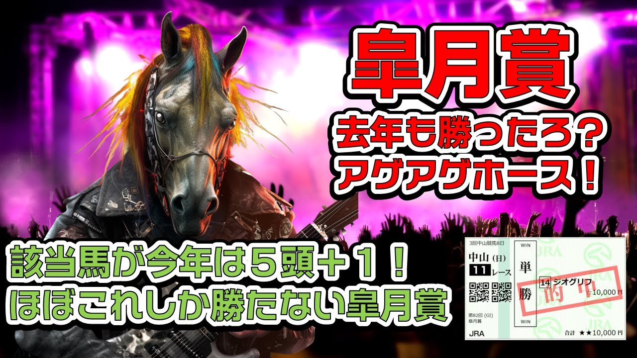 皐月賞は『ほぼ』これに該当した馬しか勝っていません【昨年も該当ジオグリフで的中】