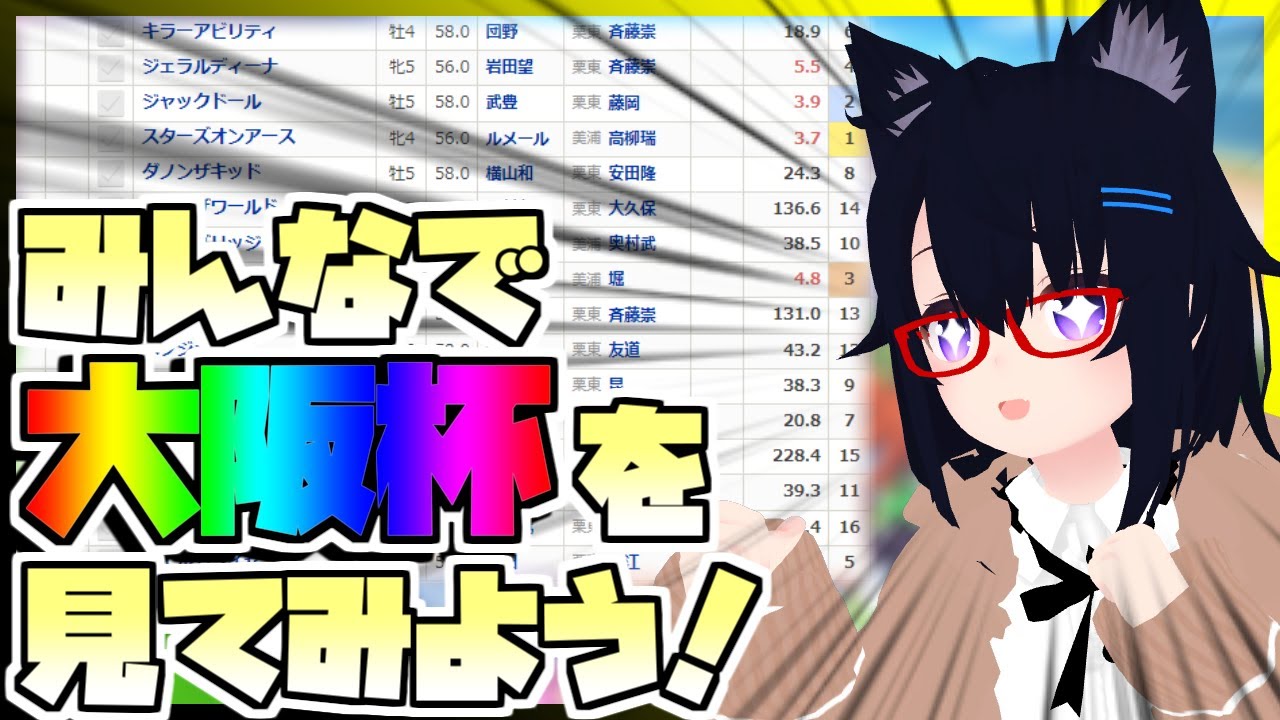 【競馬】ウマ娘から競馬を知った初心者も寄っといで！~みんなで競馬を見てみよう:大阪杯編~