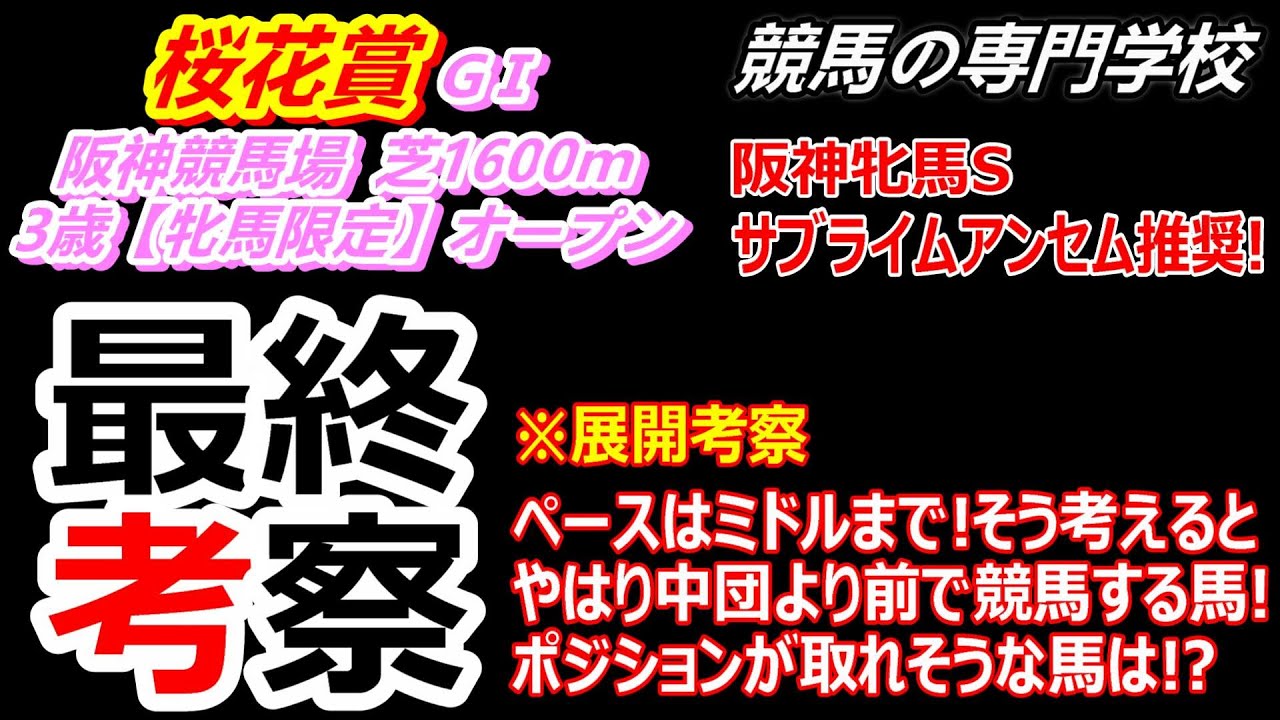 【桜花賞2023】展開考察付き最終考察 最初のコーナーまでの位置取り重要