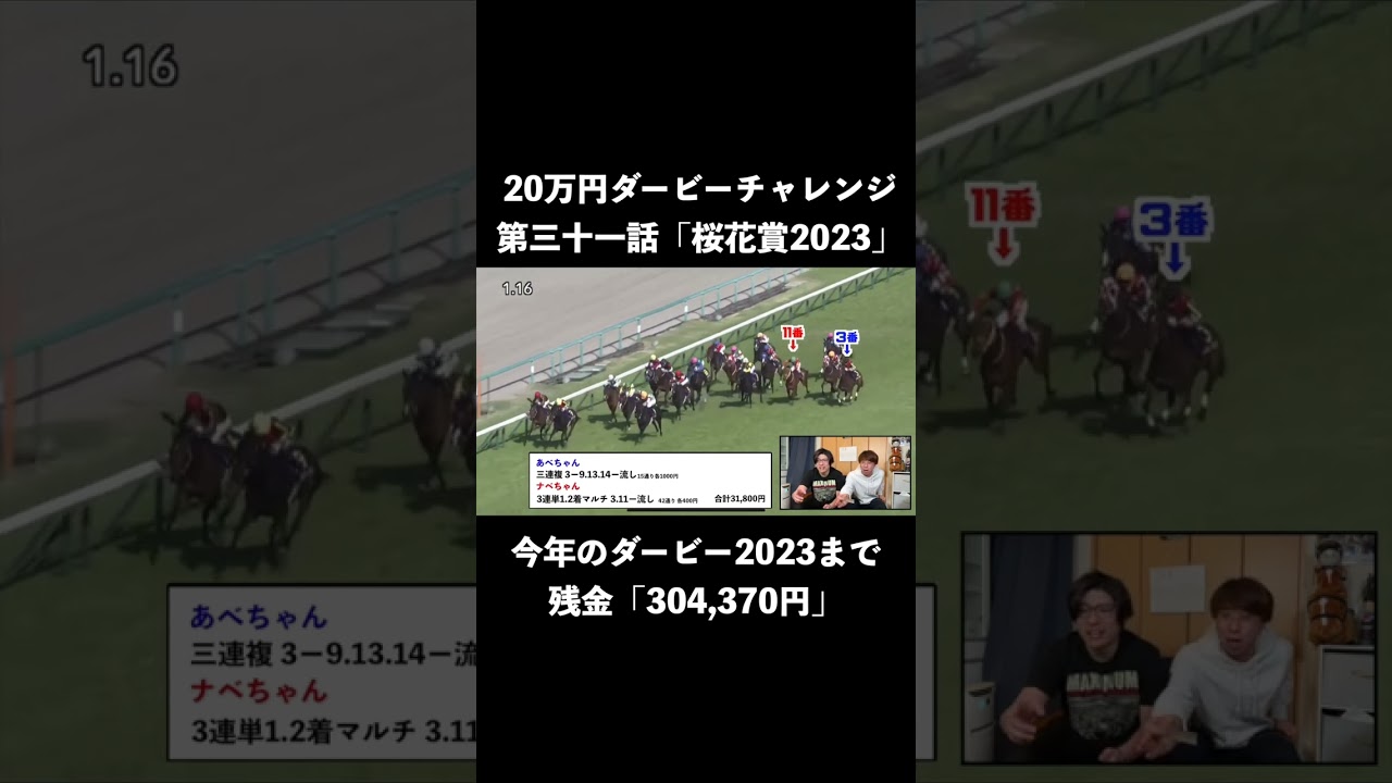 最後の直線に全てをかける2人【桜花賞2023】【20万ダービーチャレンジ第三十一話】