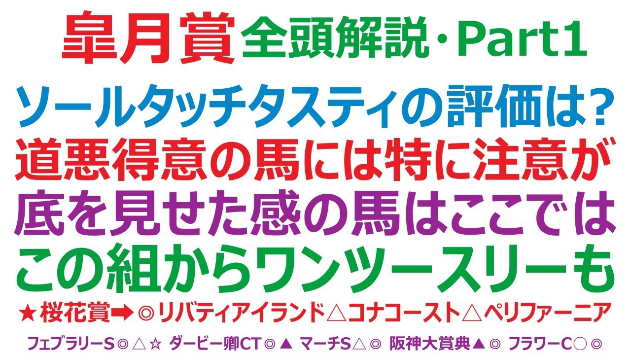 皐月賞2023・全頭解説・Part1　ソールオリエンス、タッチウッド、タスティエーラ。各馬の評価は？ 道悪の巧拙も重要になりそうです。