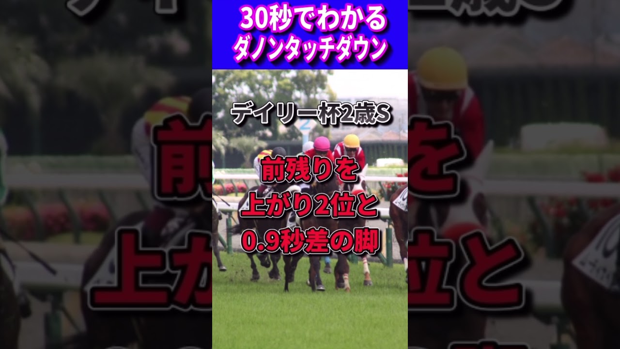 【皐月賞2023】30秒でわかるダノンタッチダウン