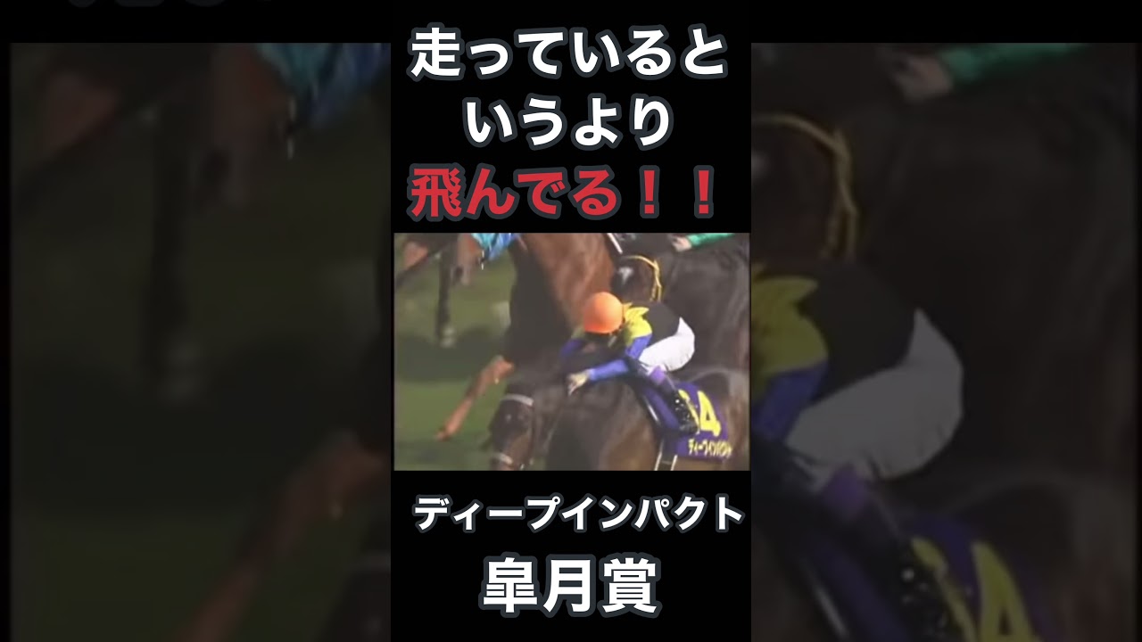 走っていると言うより飛んでる！！ディープインパクト、皐月賞
