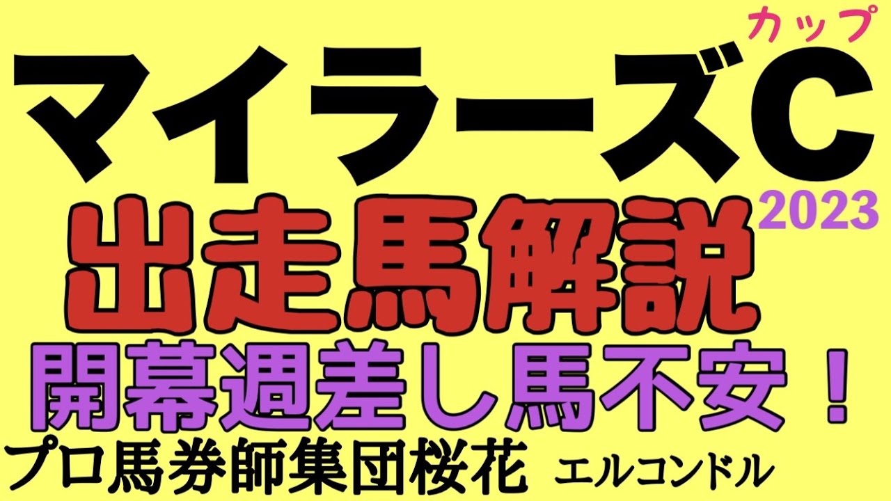 プロ馬券師集団桜花エルコンドル氏のマイラーズカップ2022出走馬解説！！新しい京都競馬場での最初の重賞！開幕週で差し馬には不利か？！