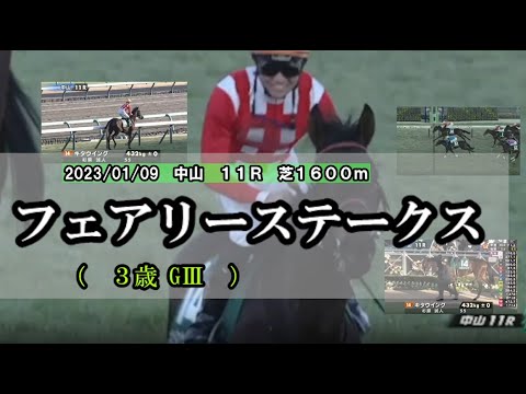 2023/01/09【パドック返し馬つき】中山11R　フェアリーステークス（３歳GⅢ）　　☆キタウイング　ダノンバラード　＃レースは11分ころから