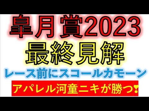 皐月賞2023　最終見解