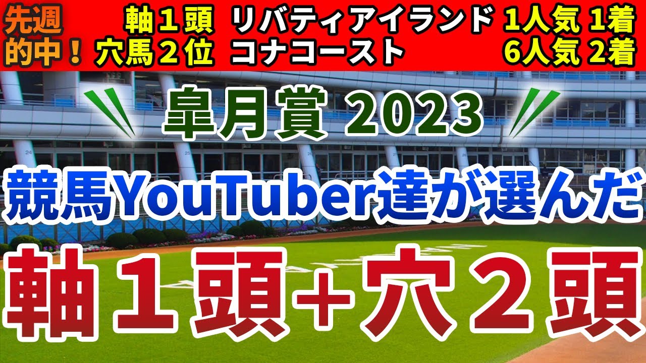 皐月賞2023 競馬YouTuber達が選んだ【軸1頭＋穴2頭】
