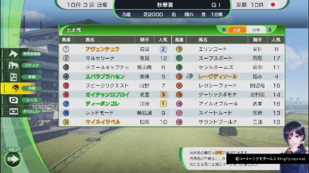 【秋華賞】ディーボンゴレVSエバラブラハセンVSオイチャンロブロイ