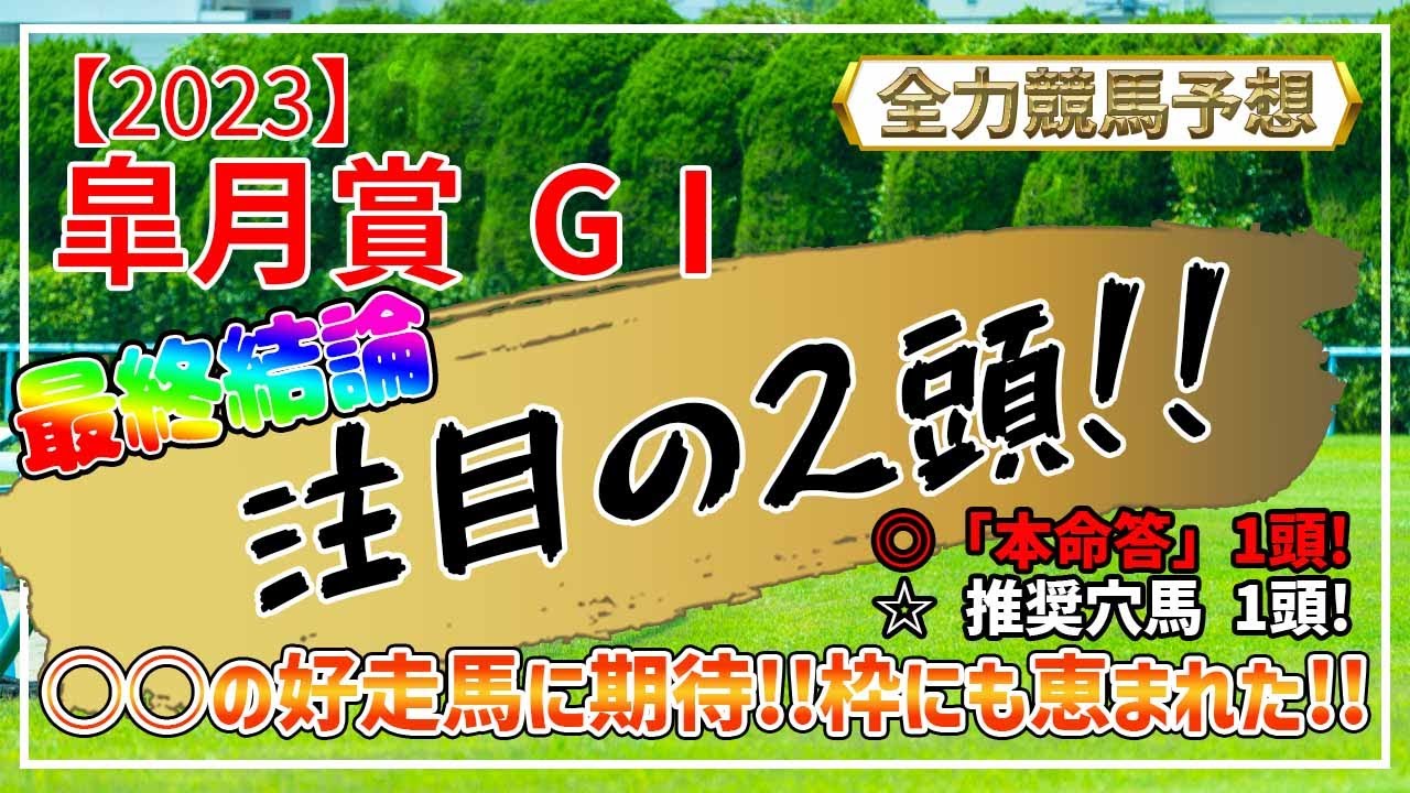 【皐月賞 2023 最終結論】○○の好走馬に期待！！枠にも恵まれた！！