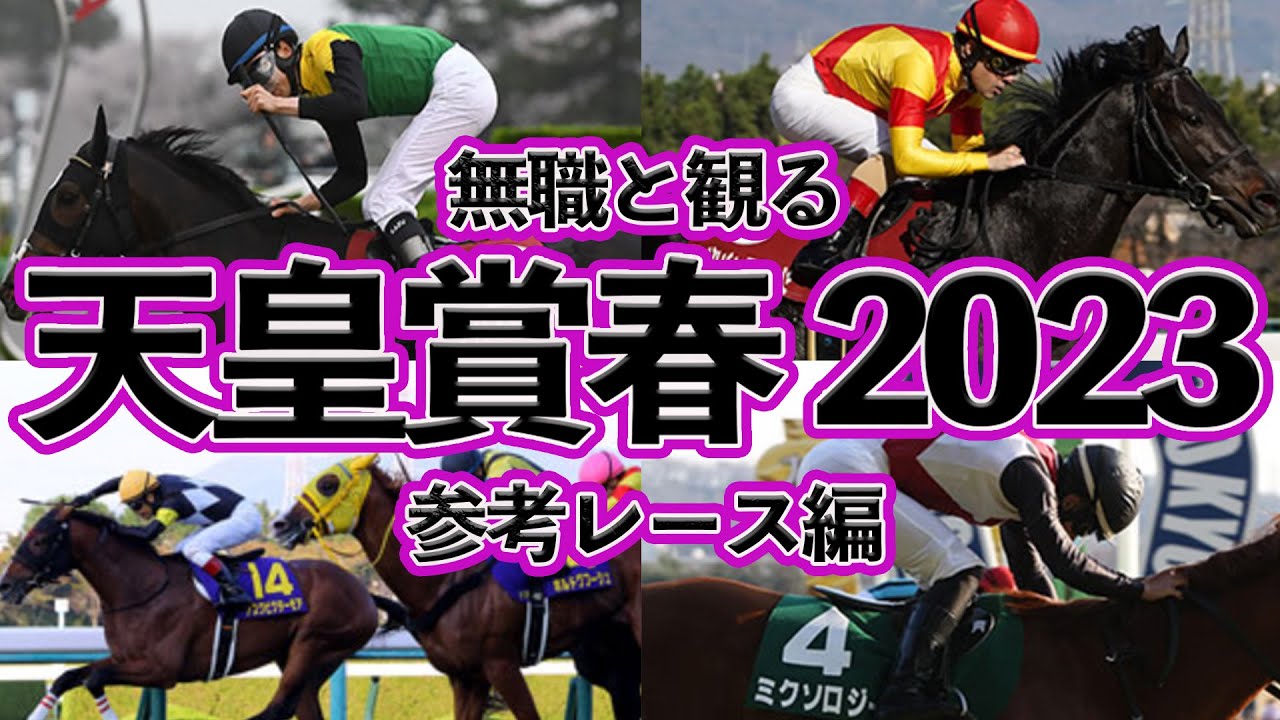 【 天皇賞春 2023 】無職と観る《G1・天皇賞春 参考レース編》４歳イクイノックス世代 VS 空前絶後の阪神３冠馬タイトルホルダー！刺客はあのローテ馬！【無職競馬  考察予想動画 】