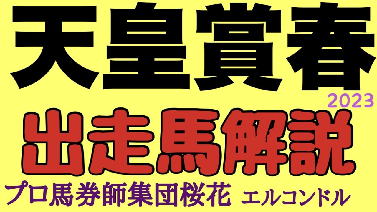 プロ馬券師集団桜花エルコンドル氏の天皇賞春2023出走馬解説！！タイトルホルダー連覇なるか！強い４歳世代ジャスティンパレスにボルドグフーシュにアスクビクターモアが世代交代を成し遂げるか！？