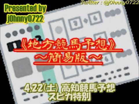 【簡易版】2023高知競馬　スピカ特別予想