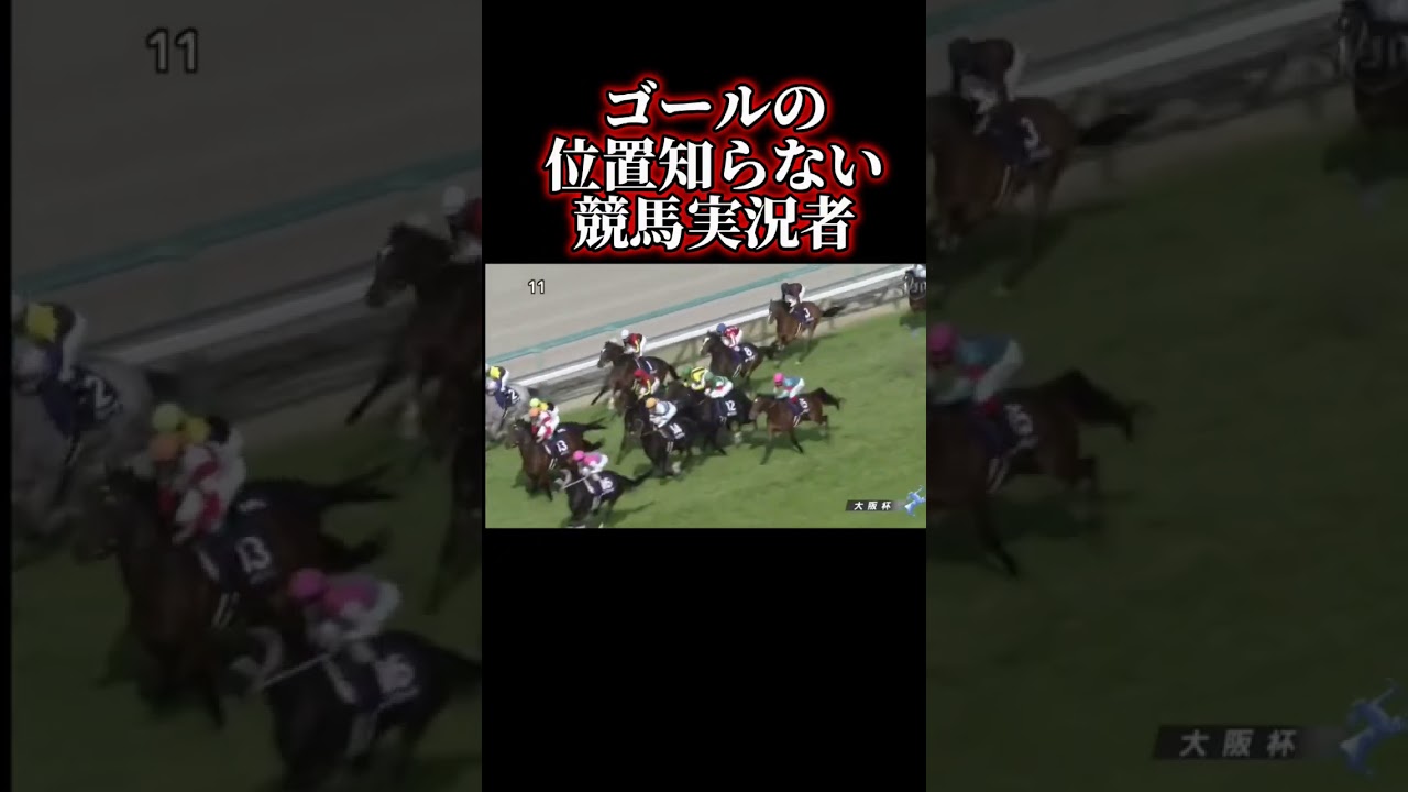 【競馬なしなし】ゴールの位置知らない競馬実況者#shorts#競馬#競馬実況#大阪杯