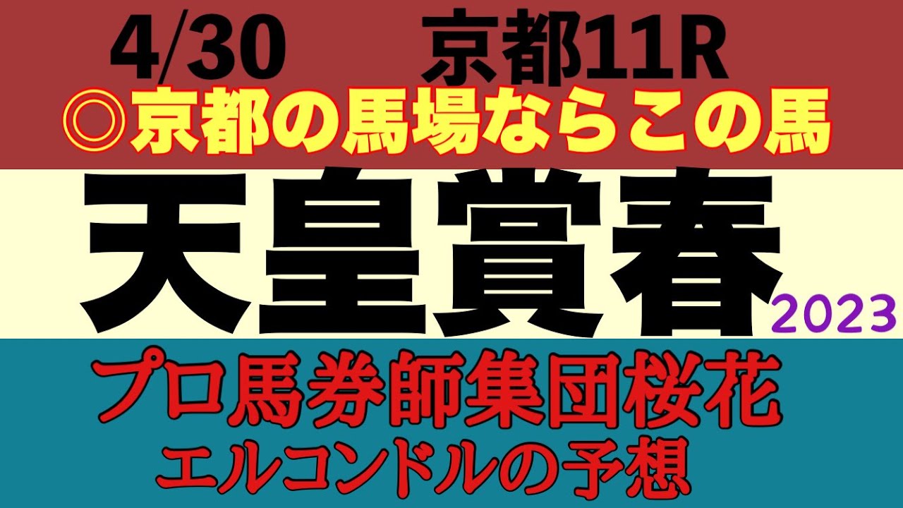 プロ馬券師集団桜花エルコンドル氏の天皇賞春2023予想！！タイトルホルダーが作る速い流れに対応できる馬がいるか！？スタミナだけでなく京都のスピードも求められる馬場に最も合う馬は？！