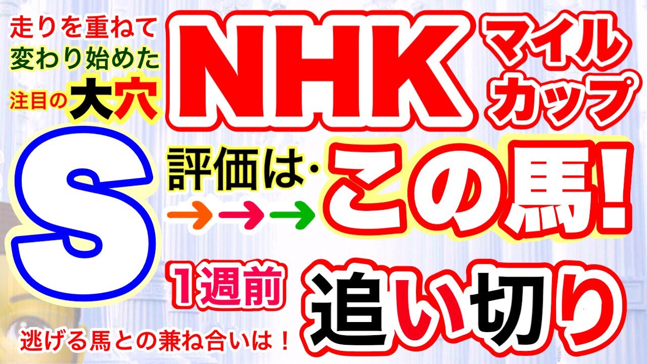 【NHKマイルカップ2023】しーいちの1週前追い切り評価→人気予想のドルチェモアは変わって来るのか！