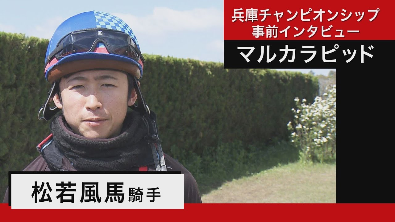 松若風馬騎手 ＜マルカラピッド＞【兵庫チャンピオンシップ事前インタビュー】