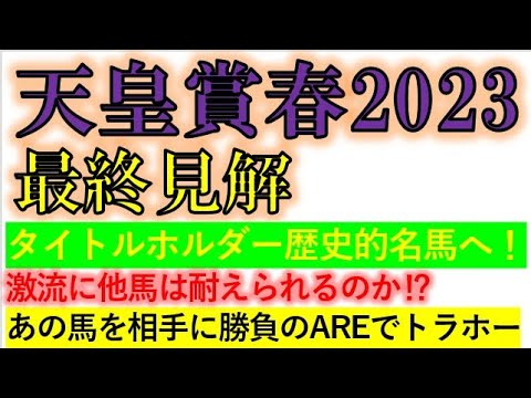 天皇賞春2023　最終見解