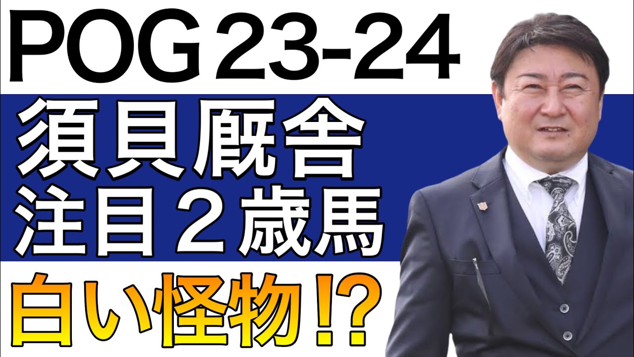 【POG/23-24】須貝厩舎の注目２歳馬をリストアップ！【白い怪物再び…⁉︎／来シーズン向け】