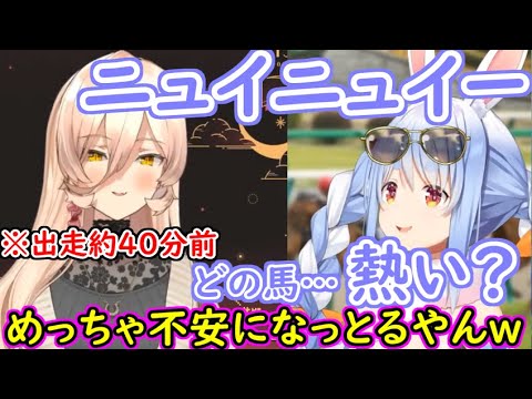 おニュイとぺこら、天皇賞春同時視聴中に交流し、最終直線で言葉を失う【にじさんじ】【ホロライブ】【切り抜き】