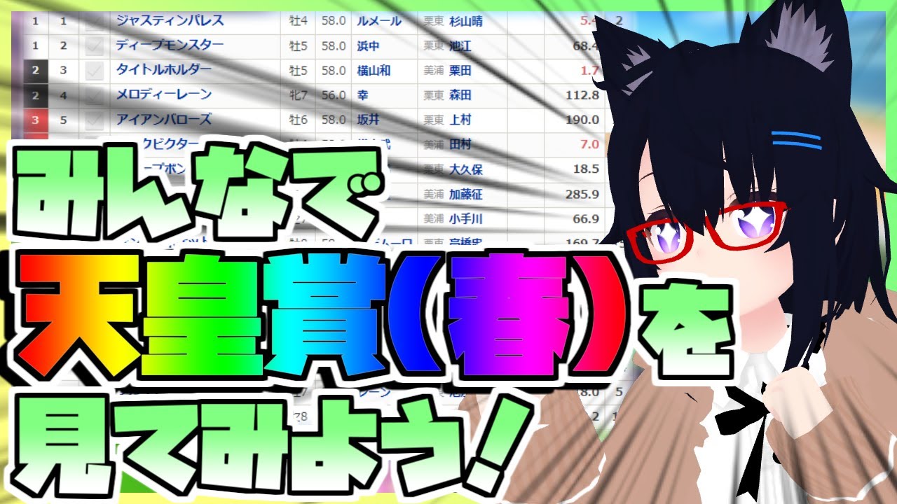 【競馬】ウマ娘から競馬を知った初心者も寄っといで！~みんなで競馬を見てみよう:天皇賞(春)編~