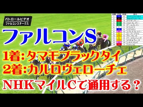 ファルコンSをパトロールビデオで振り返ったら、NHKマイルCが見えてきた！
