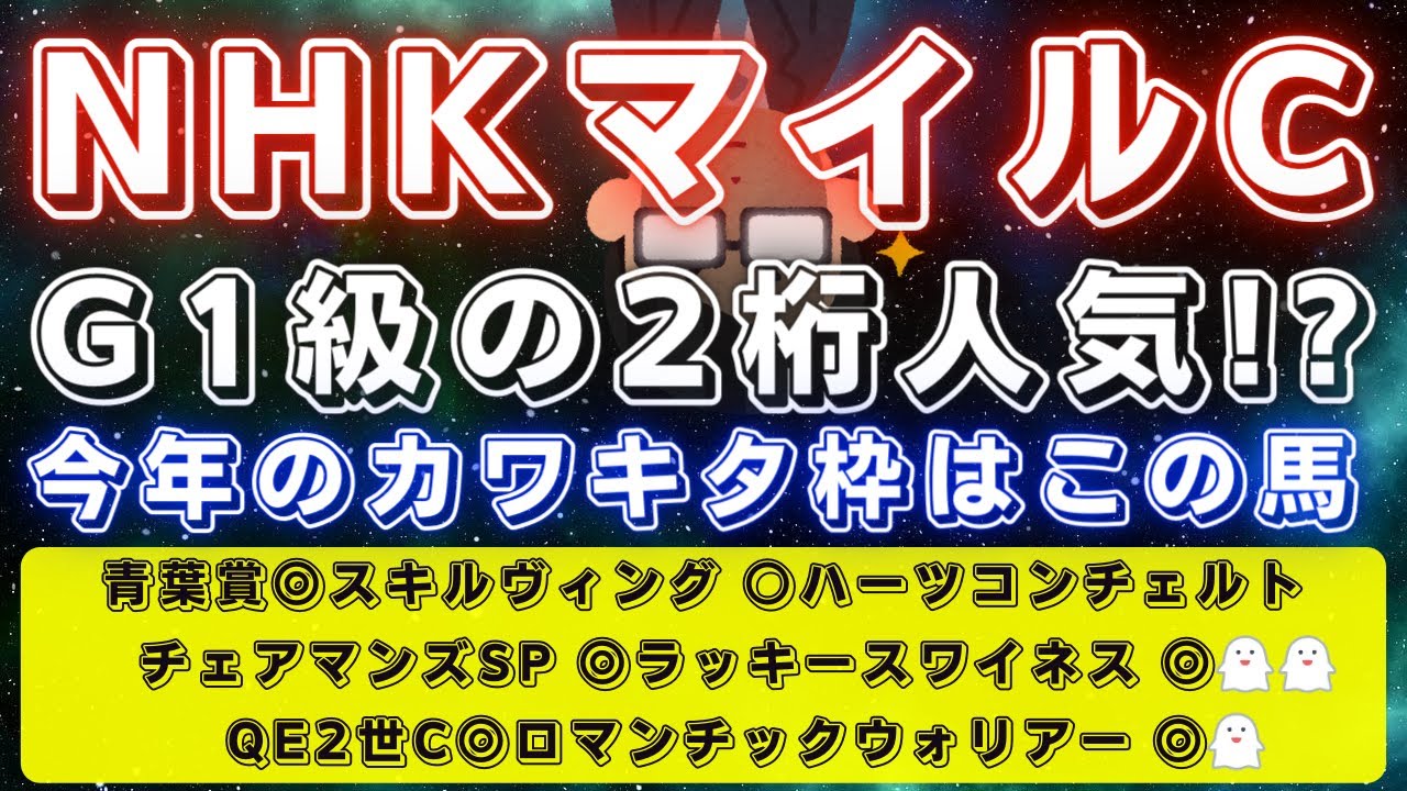 NHKマイルカップ2023【データ考察】本命候補の大穴をご紹介🔥