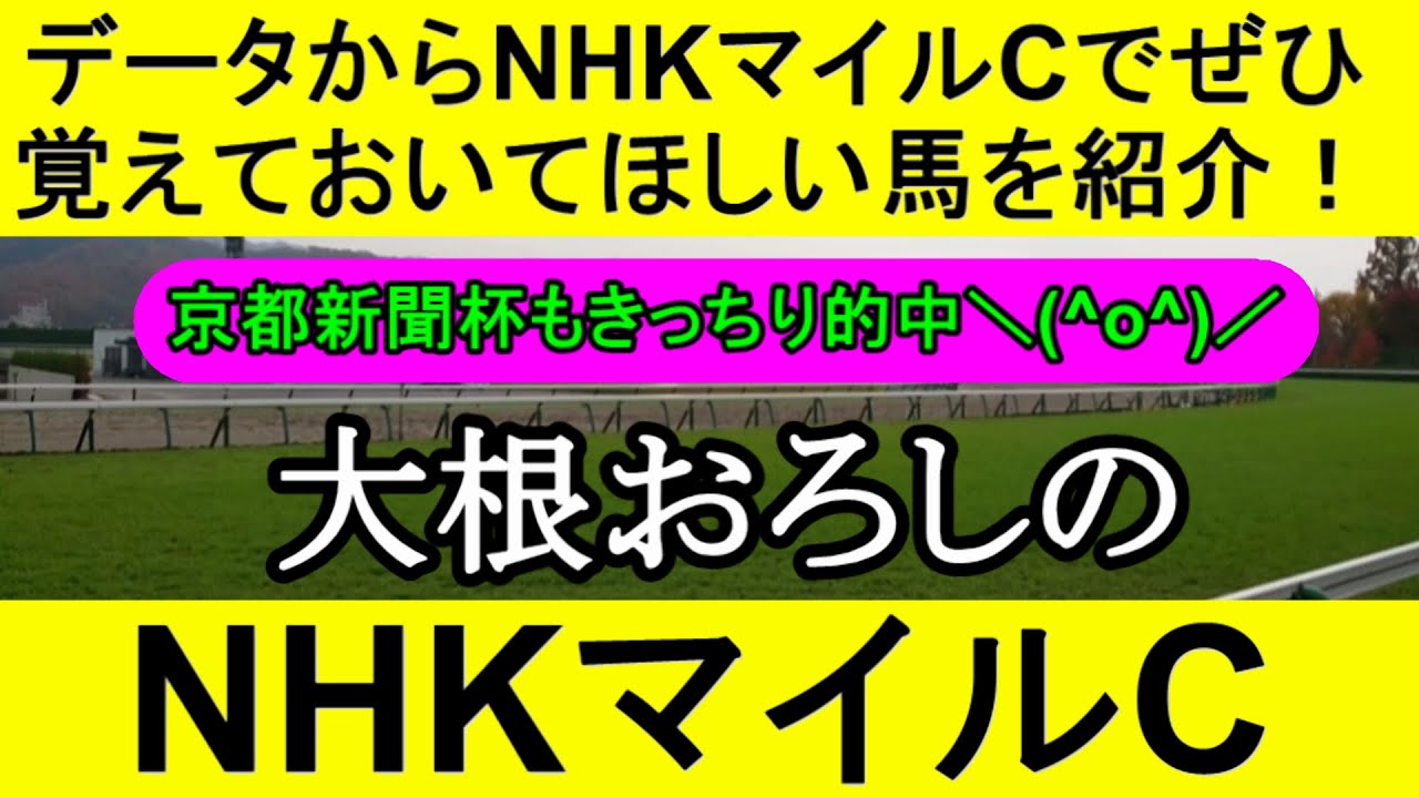 【競馬予想】NHKマイルカップ2023をデータから徹底予想【大根おろし】