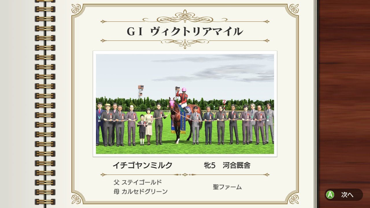 G1 ヴィクトリアマイル イチゴヤンミルク